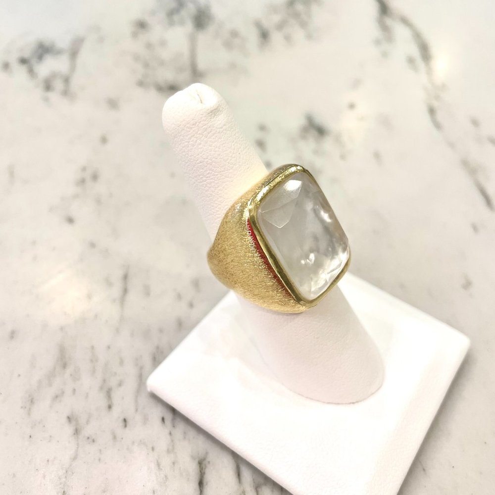 Gold Statement Ring - image 4